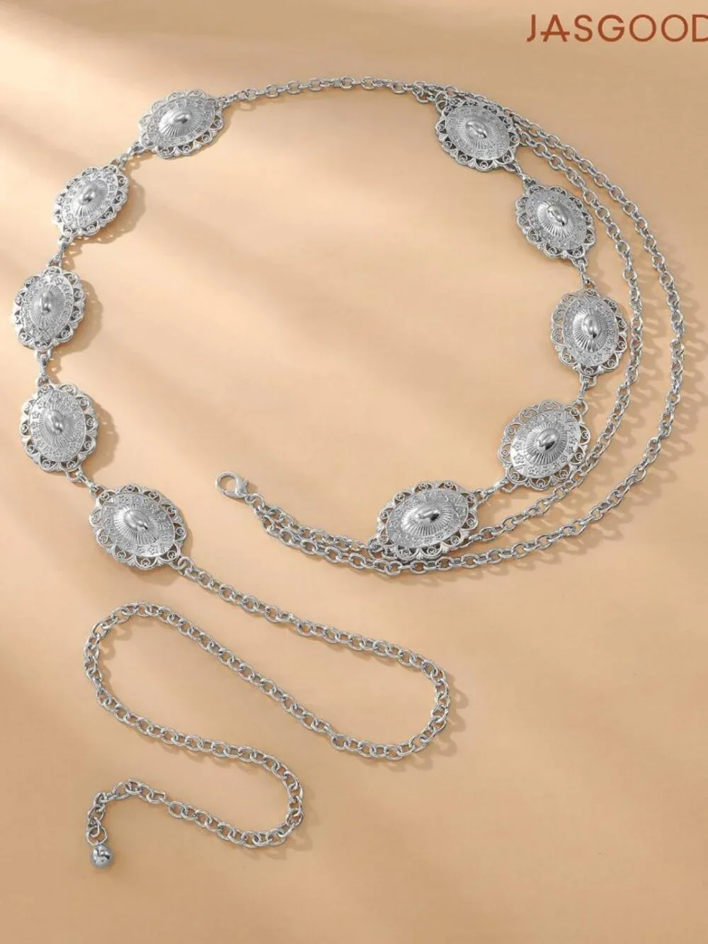 Stylish Metal Chain Belt for Women | Boho Concho Western Belt for Dresses
